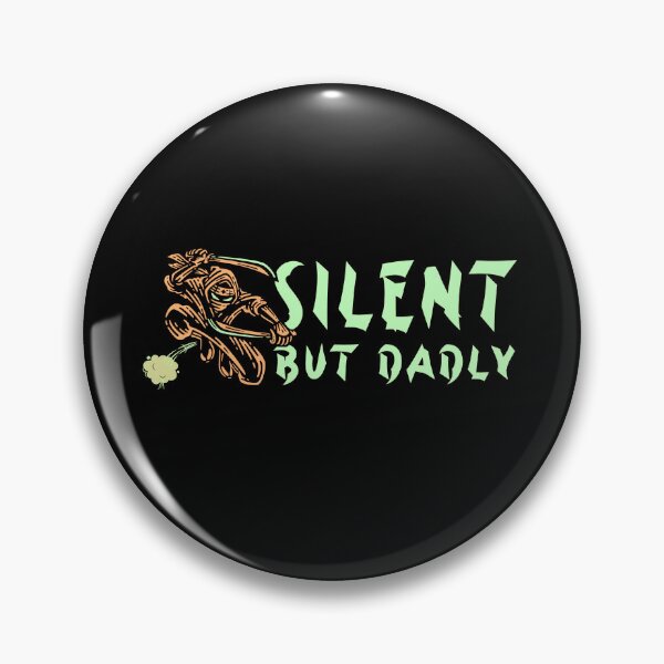 Item preview, Silent but Dadly funny farting samurai ninja fathers day gift alt color teal orange designed and sold by SmallOrbit.