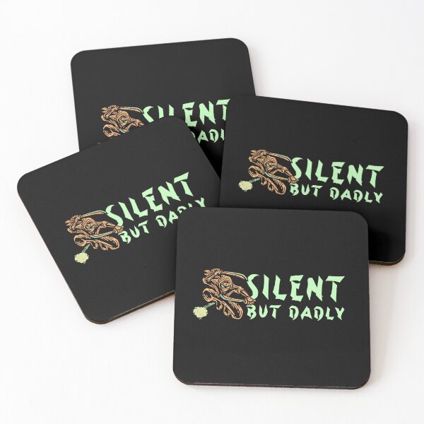 Item preview, Silent but Dadly funny farting samurai ninja fathers day gift alt color teal orange designed and sold by SmallOrbit.