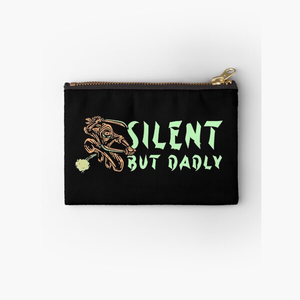 Item preview, Silent but Dadly funny farting samurai ninja fathers day gift alt color teal orange designed and sold by SmallOrbit.