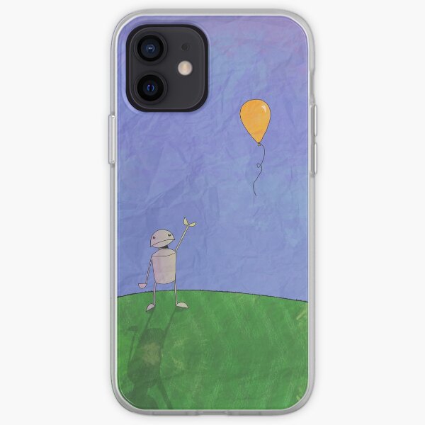 Sad Robot - The Balloon iPhone Soft Case