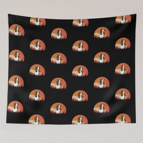 Item preview, Distressed Wavy Lines Sky Basset Hound Dog Gift  designed and sold by Guarddogdrive.