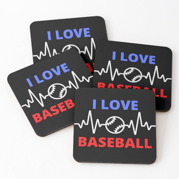 Item preview, I Love Baseball Heartbeat designed and sold by NoSpecialShop.