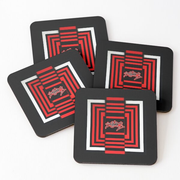 Item preview, BLACK AND RED SQUARED TAG OF ESONE ABSTRACT URBAN GRAFFITI STREET STYLE designed and sold by GraffitiBomberZ.