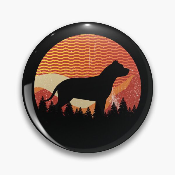 Item preview, Distressed Wavy Lines Sky Pit Bull Dog Gift  designed and sold by Guarddogdrive.
