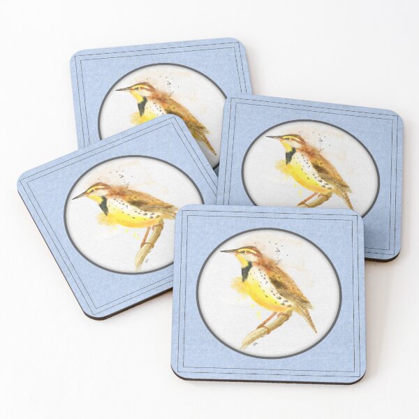 Item preview, Messy Watercolor Meadowlark designed and sold by Sheri42.
