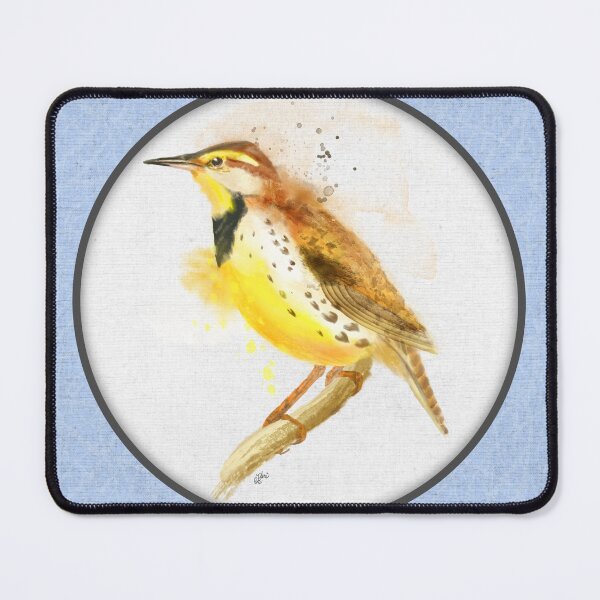 Item preview, Messy Watercolor Meadowlark designed and sold by Sheri42.