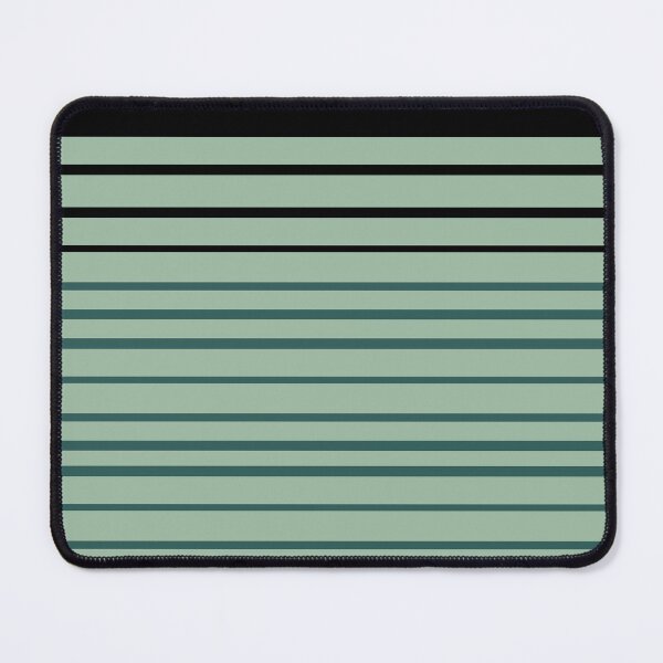 Item preview, Mint Green Mint Black Striped art homedecor designed and sold by BelettePatterns.