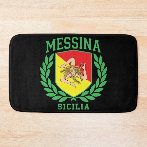 Item preview, MESSINA: Sicilia Flag and Trinacria Shield Design - Sicily designed and sold by Mr. Monocle.