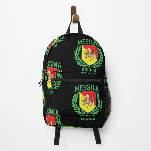 Item preview, MESSINA: Sicilia Flag and Trinacria Shield Design - Sicily designed and sold by Mr. Monocle.