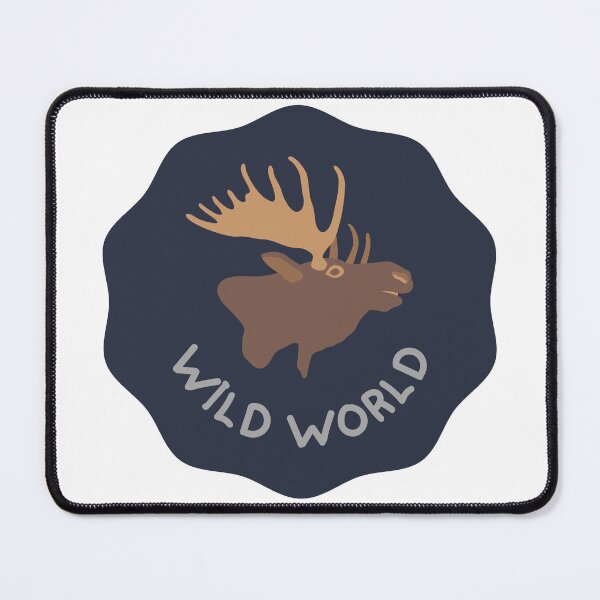 Artikelvorschau, Wild World Elch Blau entworfen und verkauft von StuckOnCamping.