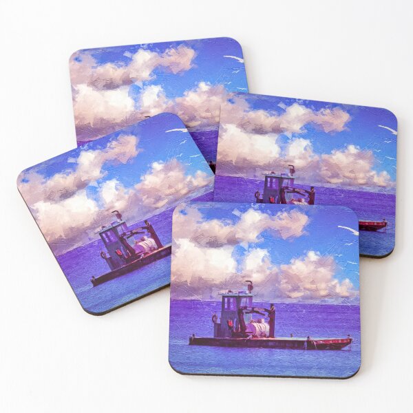 Item preview, Barge in Atlantic Ocean designed and sold by kenmo.