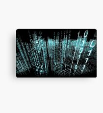 Binary Matrix Canvas Print