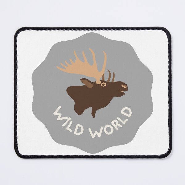 Item preview, Alce del mundo salvaje gris designed and sold by StuckOnCamping.