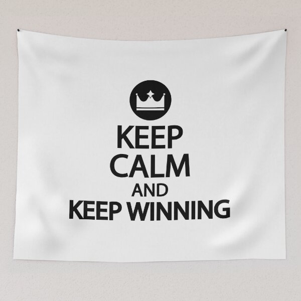 Item preview, Keep calm and keep winning designed and sold by Colorfulandfun.
