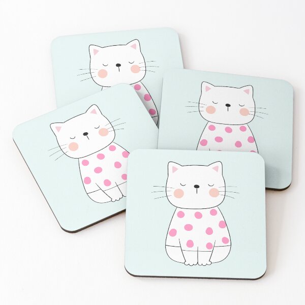 Item preview, Cat in Polka Dots designed and sold by greenoriginals.