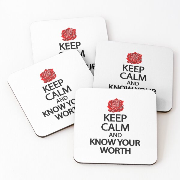 Item preview, Keep calm and know your worth designed and sold by Colorfulandfun.
