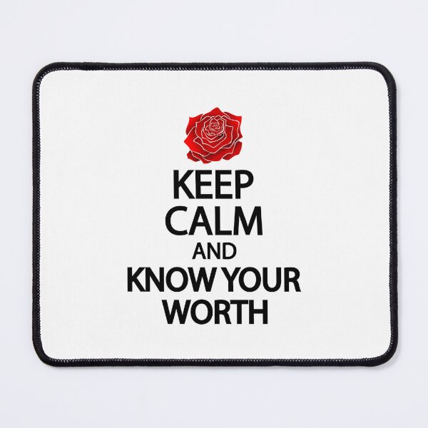 Item preview, Keep calm and know your worth designed and sold by Colorfulandfun.