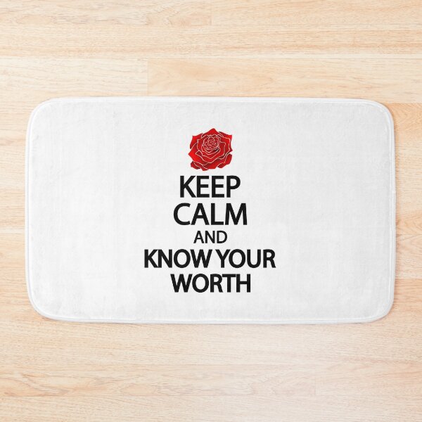 Item preview, Keep calm and know your worth designed and sold by Colorfulandfun.