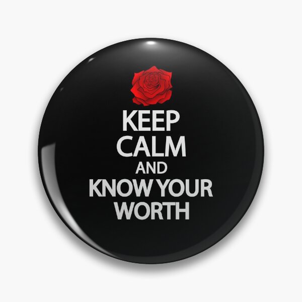 Item preview, Keep calm and know your worth designed and sold by Colorfulandfun.