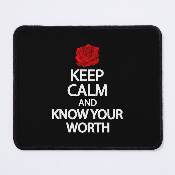 Item preview, Keep calm and know your worth designed and sold by Colorfulandfun.