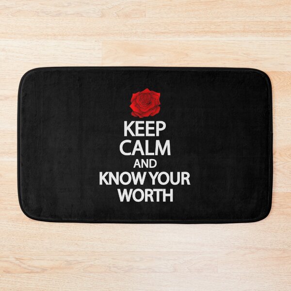 Item preview, Keep calm and know your worth designed and sold by Colorfulandfun.