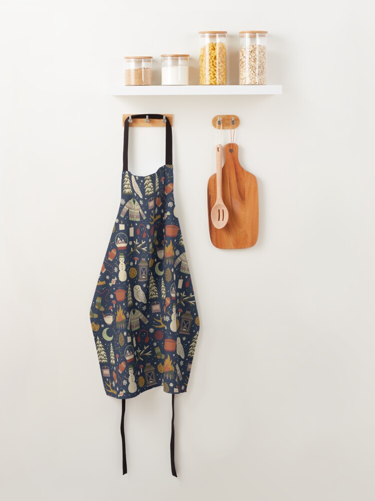 Alternate view of Winter Nights Apron
