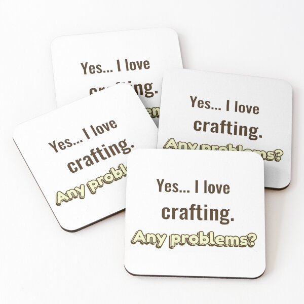 Item preview, I love Crafting designed and sold by cooldesignsalot.