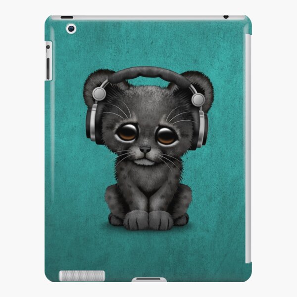 Cat Wearing Headphones iPad Case & Skin for Sale by drable