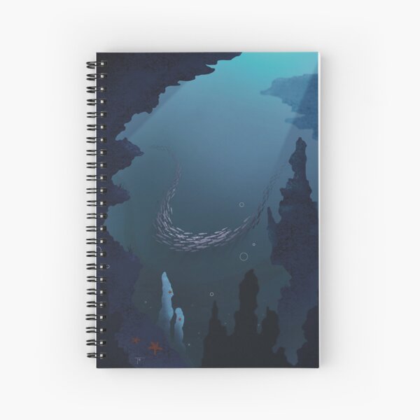 Fathomless Depths - landscape Spiral Notebook
