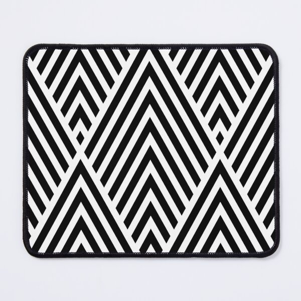Item preview, Black And White Monochrome Diamond Art Deco Pattern - Modern Geometric Design designed and sold by TMBTM.