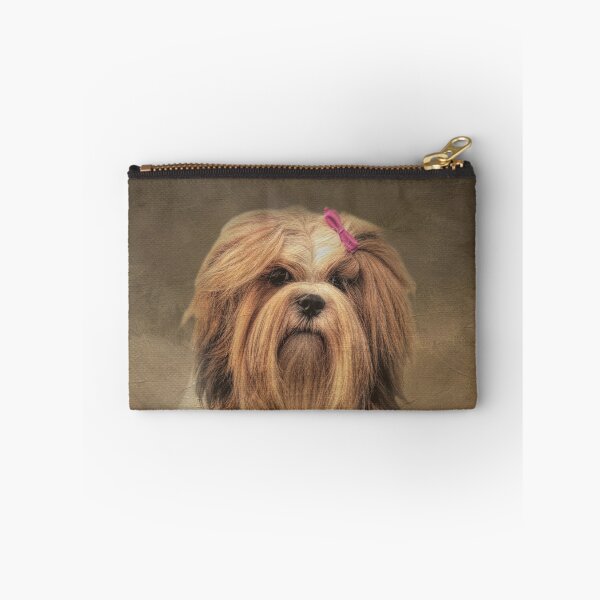 Item preview, Lhasa Apso with Pink Bow Tie designed and sold by Elisabeth Lucas.