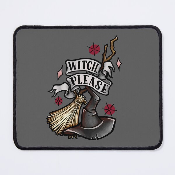 Item preview, Witch Please Tattoo design with red designed and sold by Wendy Bazuta.