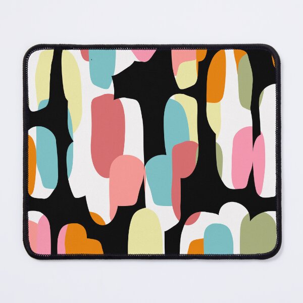 Item preview, Modern Contemporary Pink, Aqua, Black, White Abstract Pattern  designed and sold by DEC02.