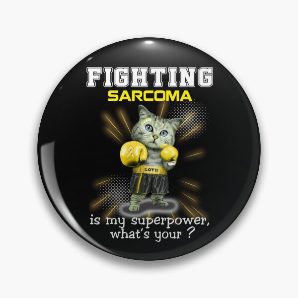 Item preview, Funny Cat Fighting Sarcoma Is My Superpower What's Your designed and sold by Kohend.