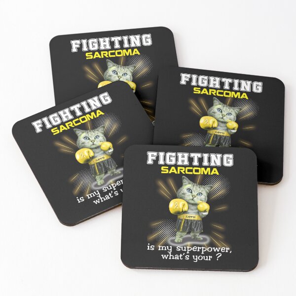 Item preview, Funny Cat Fighting Sarcoma Is My Superpower What's Your designed and sold by Kohend.