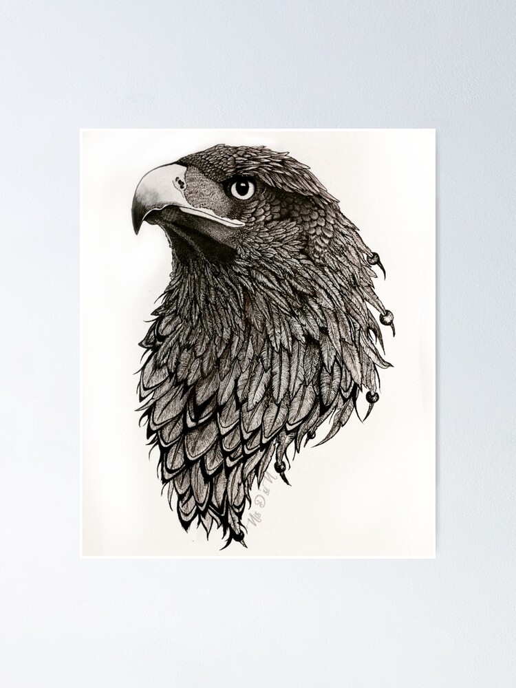 Póster «tótem animal águila» de NisDsiN | Redbubble