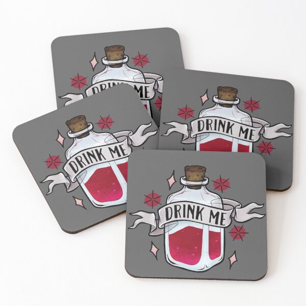 Item preview, Drink Me, Poison Bottle, Red Potion, Witchy Halloween designed and sold by Wendy Bazuta.
