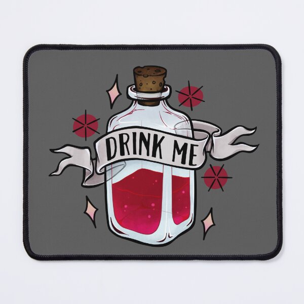 Item preview, Drink Me, Poison Bottle, Red Potion, Witchy Halloween designed and sold by Wendy Bazuta.