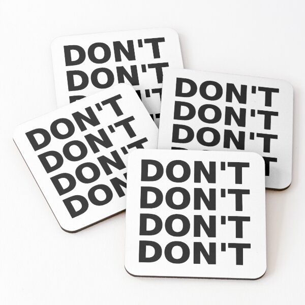 Item preview, DON'T  designed and sold by SarcasticWords.
