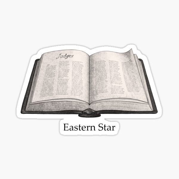 The Open Bible Sticker for Sale by ARIsEasternStar