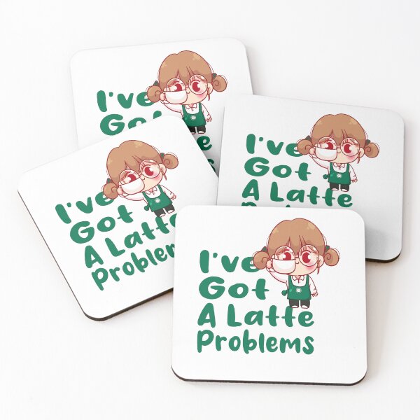 Item preview, I've Got A Latte Problems - Coffee lover Funny Saying designed and sold by Cupsofdreams.