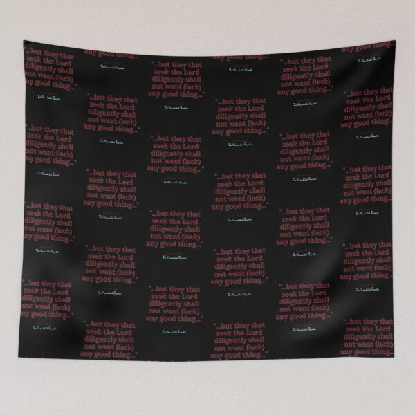 Item preview, Psalm 34:10b - Black, Red designed and sold by TheReporter1.