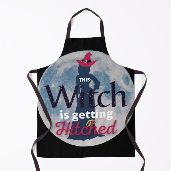Item preview, This Witch Is Getting Hitched Silhouette Design with Moon and Wedding Rings designed and sold by TacoRose.