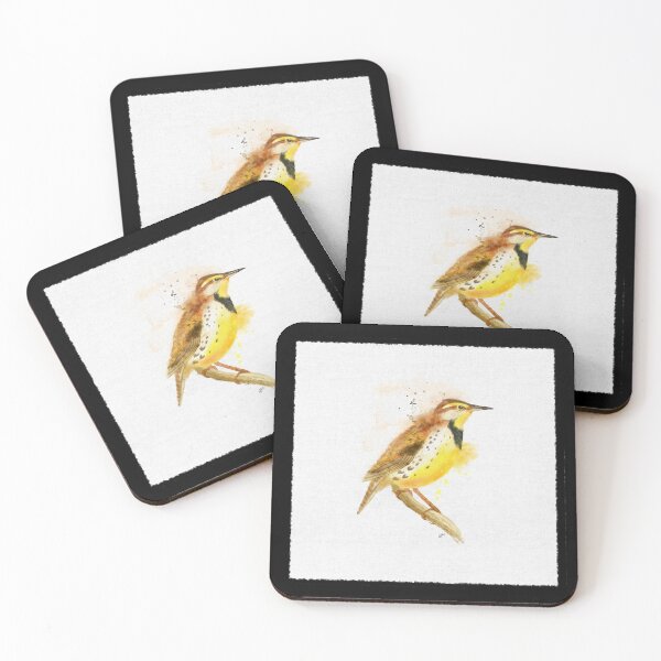 Item preview, Messy Watercolor Meadowlark on Canvas designed and sold by Sheri42.