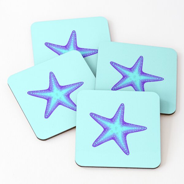 Item preview, Flashy Purple/Aqua Starfish designed and sold by PawsitiveMum.