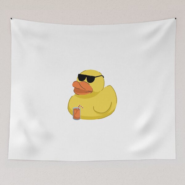 Item preview, Stick Figure Cute Duck Making Peace Sign designed and sold by mrkedi123.