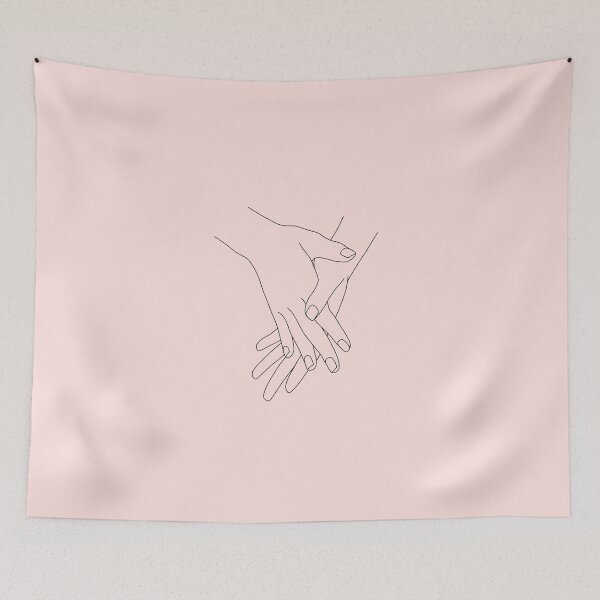 Item preview, Hands Line Drawing Illustration - Mel designed and sold by TheColourStudy.
