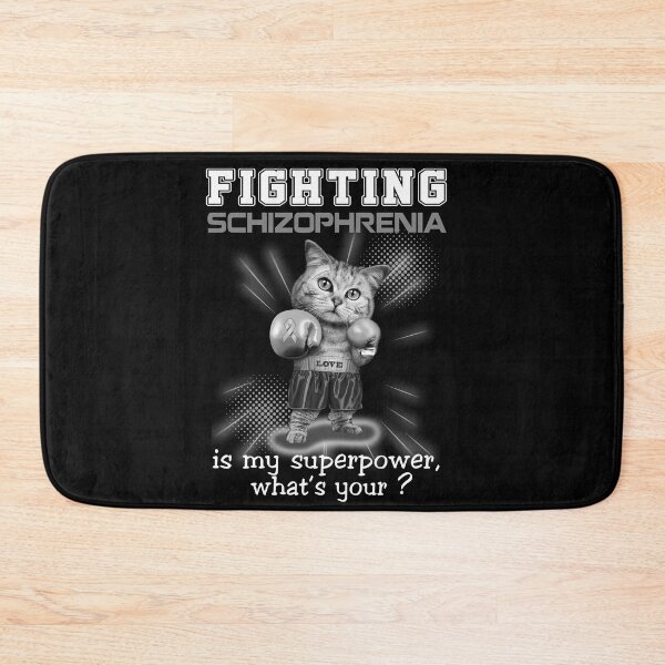 Item preview, Funny Cat Fighting Schizophrenia Is My Superpower What's Your designed and sold by Kohend.