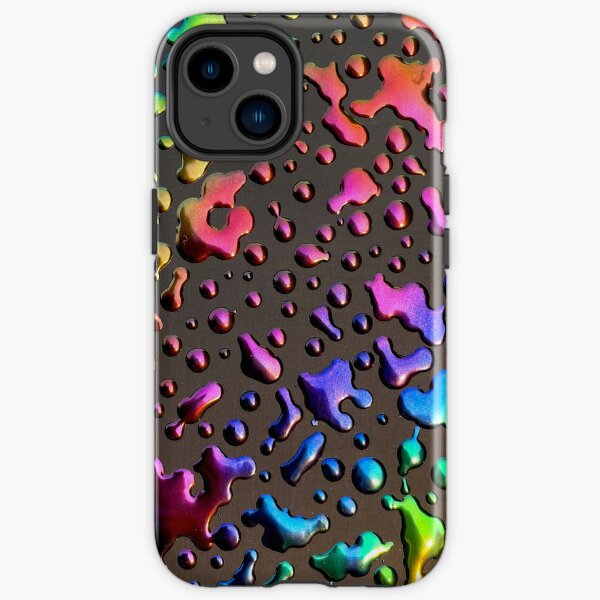 Oil Slick Raindrops iPhone Tough Case