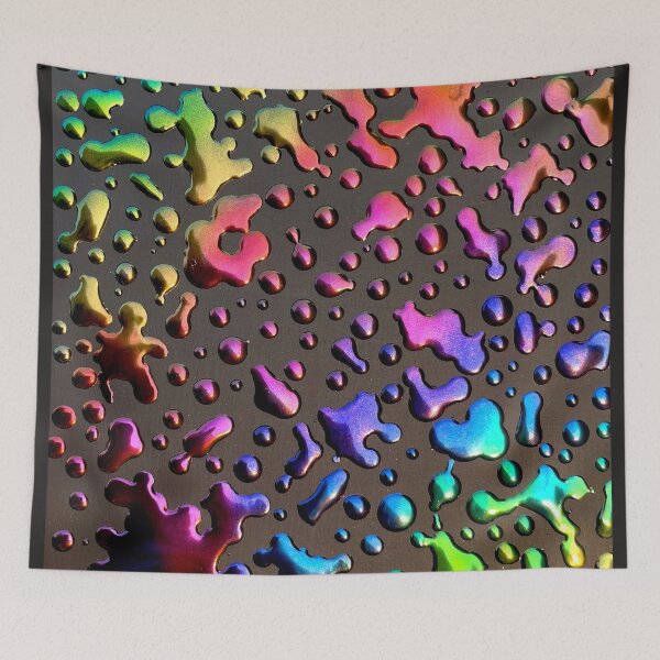 Item preview, Oil Slick Raindrops designed and sold by uggoff.